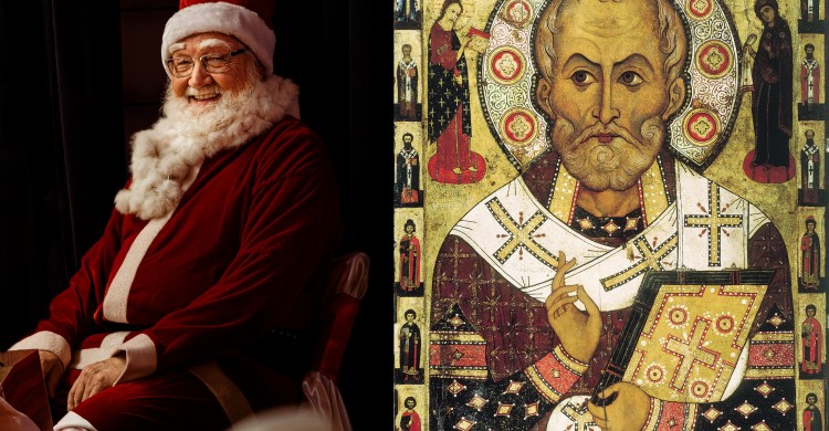 nowoczesny i prawdziwy św. Mikołaj