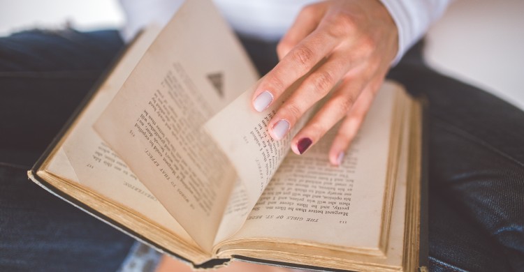 hand-vintage-old-book