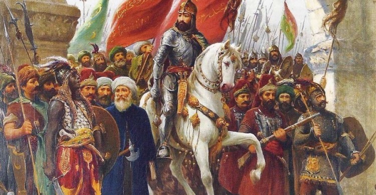 Mehmed II wkracza do Konstantynopola